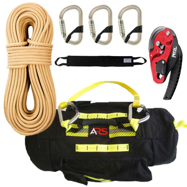 Fireground Rope Rescue Lowering System with H3 Tech25 Rope