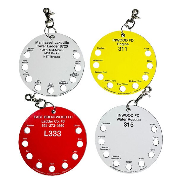 Ics Accountability Tags iCommandBoard Rig Assignment Tag with Metal Clip (Customizable) | All ...