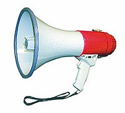 25 Watt Piezo Dynamic Power Megaphone w/Grip, Siren, Whistle